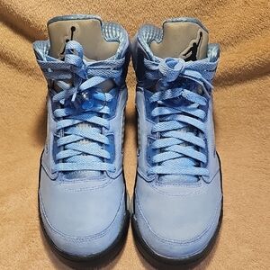 Jordan Light Blue Nubuck High-Top Sneakers